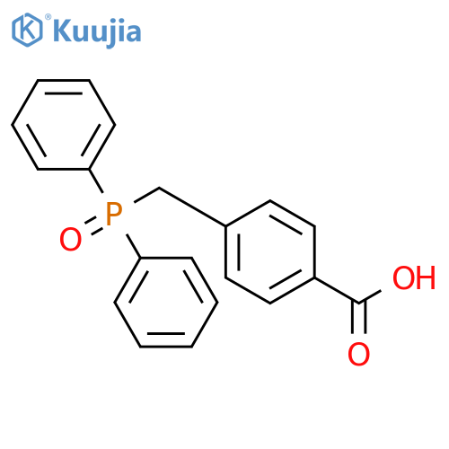 Benzoic acid, 4-[(diphenylphosphinyl)methyl]- structure