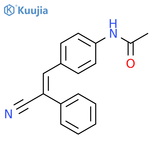 Acetamide,N-[4-(2-cyano-2-phenylethenyl)phenyl]- structure