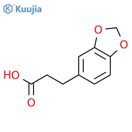 1,3-Benzodioxole-5-propanoic Acid structure