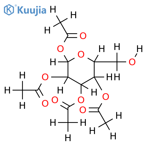 1,2,3,4-Tetra-O-acetyl-b-D-mannopyranose structure