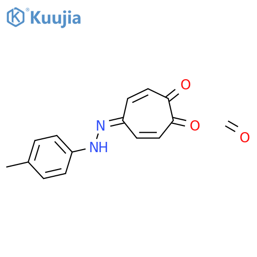 Formaldehyde;5-[(4-methylphenyl)hydrazinylidene]cyclohepta-3,6-diene-1,2-dione structure