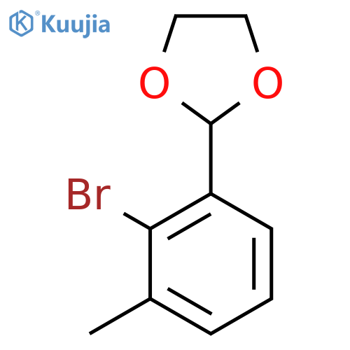 2-(2-Bromo-3-methylphenyl)-1,3-dioxolane structure