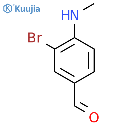 3-Bromo-4-(methylamino)benzaldehyde structure