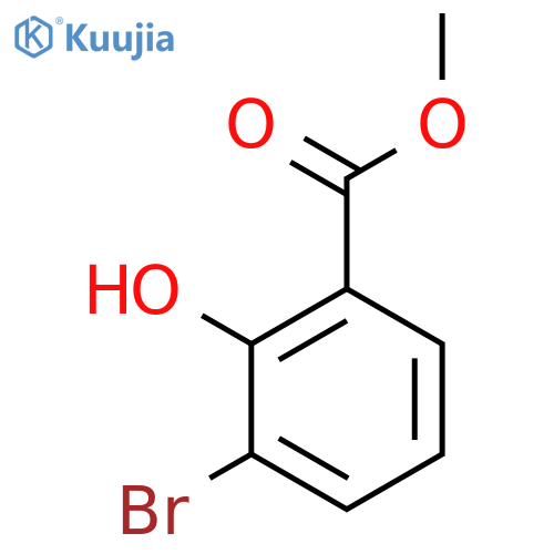 Methyl 3-bromo-2-hydroxybenzoate structure
