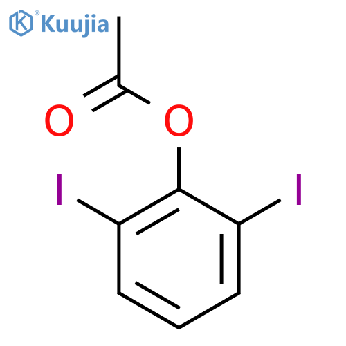 Phenol, 2,6-diiodo-, 1-acetate structure