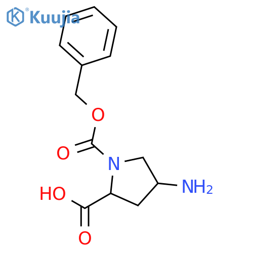 (2s,4s)-1-Cbz-4-Amino-Pyrrolidine-2-Carboxylic Acid structure