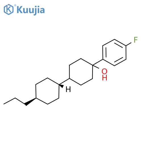 trans-4-(4-Fluorophenyl)-4'-propyl[1,1'-bicyclohexyl]-4-ol structure