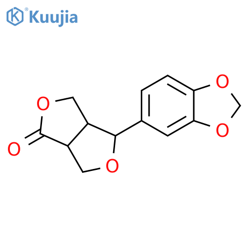 1H,3H-Furo[3,4-c]furan-1-one,4-(1,3-benzodioxol-5-yl)tetrahydro- (9CI) structure