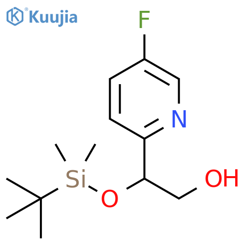 β-[[(1,1-Dimethylethyl)dimethylsilyl]oxy]-5-fluoro-2-pyridineethanol structure
