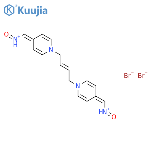 Pyridinium,1,1'-(2E)-2-butene-1,4-diylbis[4-[(hydroxyimino)methyl]-, bromide (1:2) structure