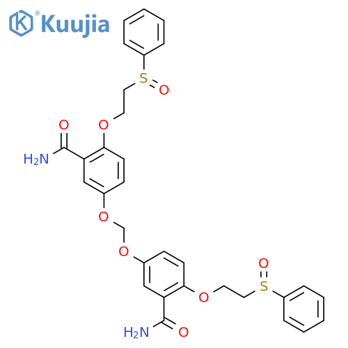 Benzamide,3,3'-(methylenedioxy)bis[6-[2-(phenylsulfinyl)ethoxy]- (8CI) structure
