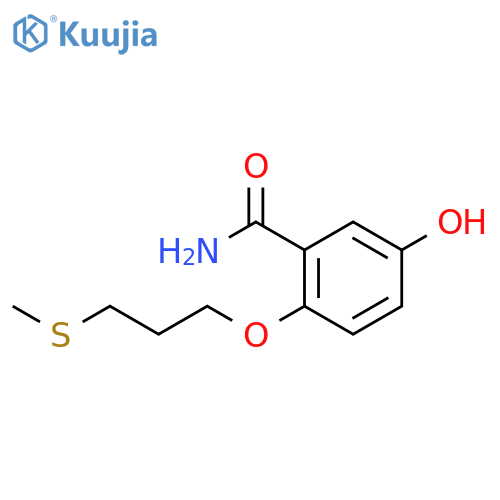 Benzamide,5-hydroxy-2-[3-(methylthio)propoxy]- structure