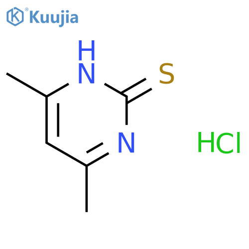 4,6-dimethylpyrimidine-2-thiol hydrochloride structure