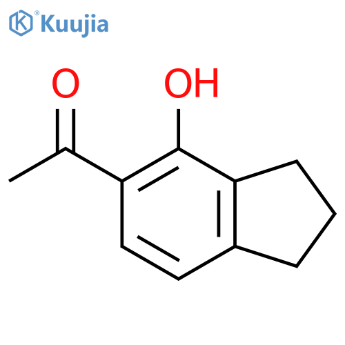 1-(4-Hydroxy-2,3-dihydro-1H-inden-5-yl)ethan-1-one structure