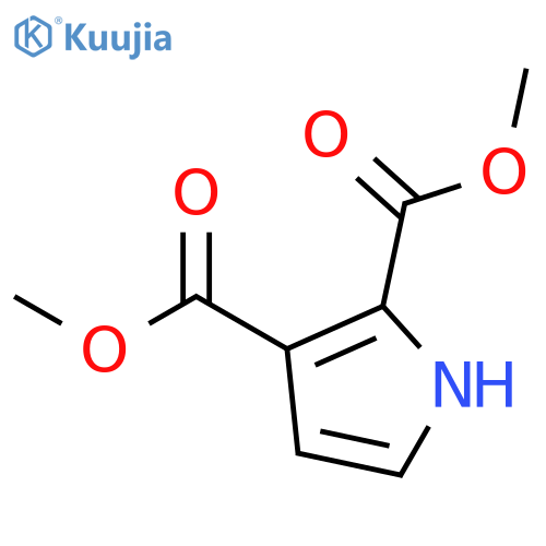Dimethyl 1H-pyrrole-2,3-dicarboxylate structure