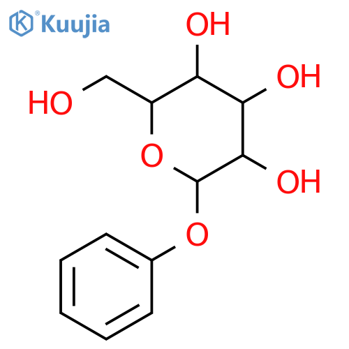 Phenyl-β-D-galactopyranoside structure