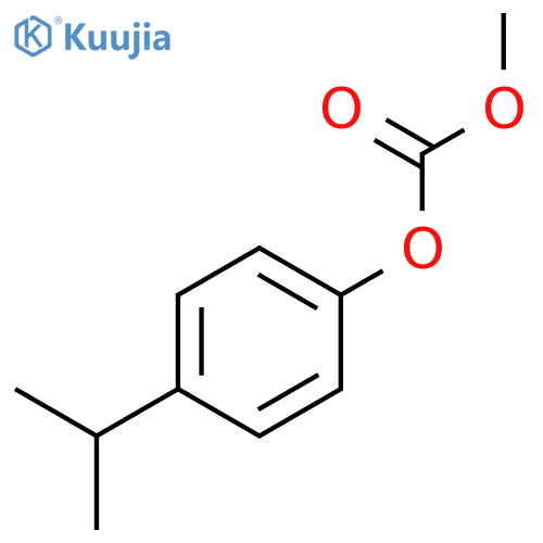 Carbonic acid, methyl 4-(1-methylethyl)phenyl ester structure