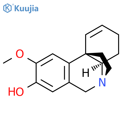 3H,6H-5,10b-Ethanophenanthridin-8-ol, 4,4a-dihydro-9-methoxy-, (4aR,5S,10bS)- (9CI) structure