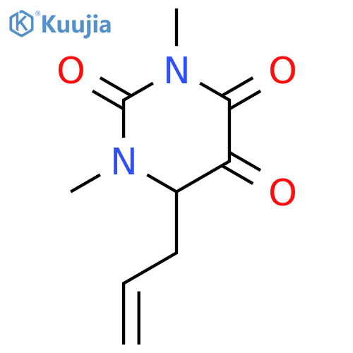 2,4,5(3H)-PYRIMIDINETRIONE, DIHYDRO-1,3-DIMETHYL-6-(2-PROPENYL)- structure