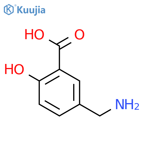 5-(Aminomethyl)-2-hydroxybenzoic acid structure
