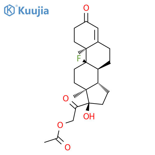 Pregn-4-ene-3,20-dione,9-fluoro-17,21-dihydroxy-, 21-acetate (7CI,8CI) structure