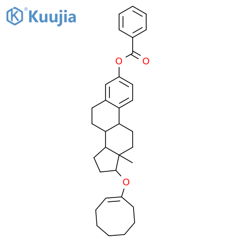 Estra-1,3,5(10)-trien-3-ol,17-(1-cycloocten-1-yloxy)-, benzoate, (17b)- (9CI) structure