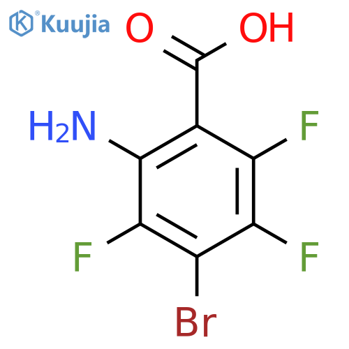 2-Amino-4-bromo-3，5，6-trifluorobenzoic acid structure