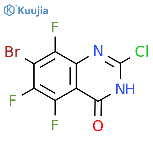 7-Bromo-2-chloro-5,6,8-trifluoro-1H-quinazolin-4-one structure