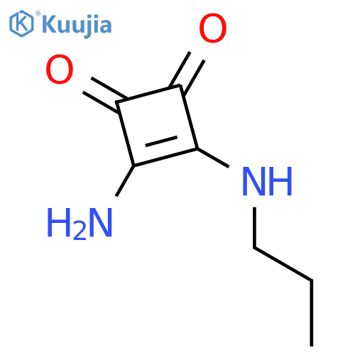 3-Amino-4-(propylamino)-3-cyclobutene-1,2-dione structure