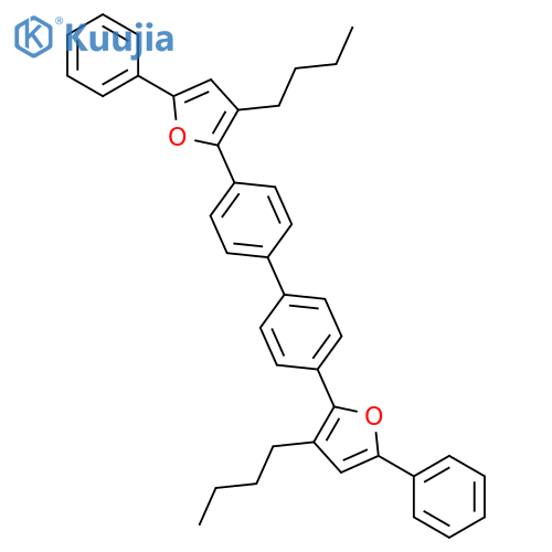 Furan, 2,2'-[1,1'-biphenyl]-4,4'-diylbis[3-butyl-5-phenyl- structure