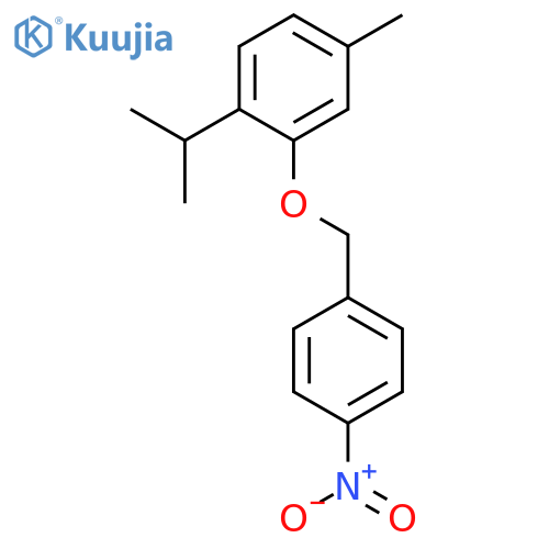 1-Isopropyl-4-methyl-2-(4-nitrobenzyl)oxybenzene structure