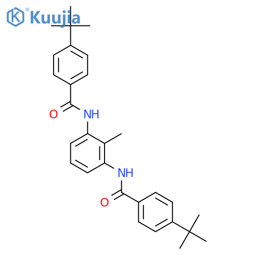 4-tert-butyl-N-{3-[(4-tert-butylbenzoyl)amino]-2-methylphenyl}benzamide structure