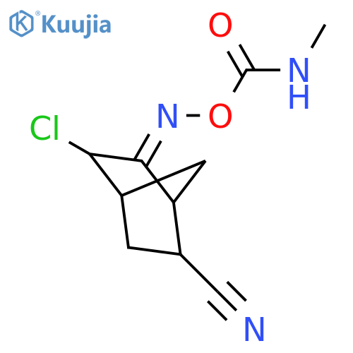 2-Norbornanecarbonitrile,5(or 6)-chloro-6(or 5)-oxo-, O-(methylcarbamoyl)oxime (8CI) structure