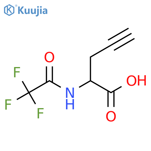 2-(Trifluoroacetamido)pent-4-ynoic acid structure