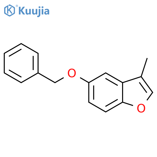 Benzofuran, 3-methyl-5-(phenylmethoxy)- structure