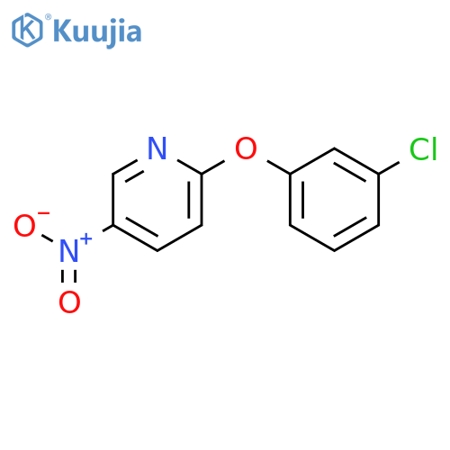 2-(3-chlorophenoxy)-5-nitropyridine structure