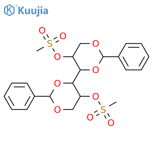 D-Mannitol,1,3:4,6-bis-O-(phenylmethylene)-, 2,5-dimethanesulfonate structure