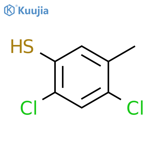 Benzenethiol,2,4-dichloro-5-methyl- structure