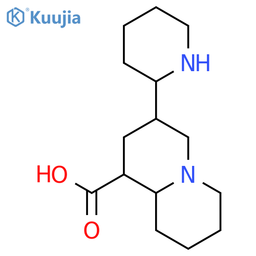 3-piperidin-2-yl-octahydro-quinolizine-1-carboxylic acid structure