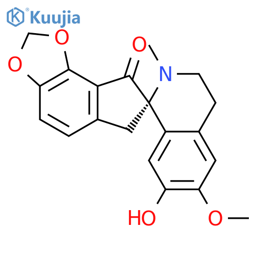 Spiro[7H-indeno[4,5-d]-1,3-dioxole-7,1'(2'H)-isoquinolin]-8(6H)-one,3',4'-dihydro-7'-hydroxy-6'-methoxy-2'-methyl-, (1'S)- structure