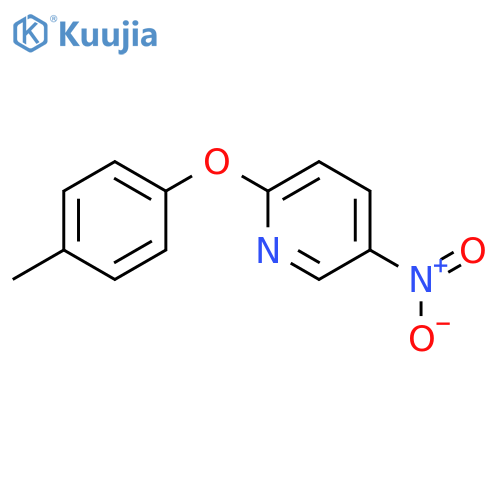 2-(4-methylphenoxy)-5-nitropyridine structure