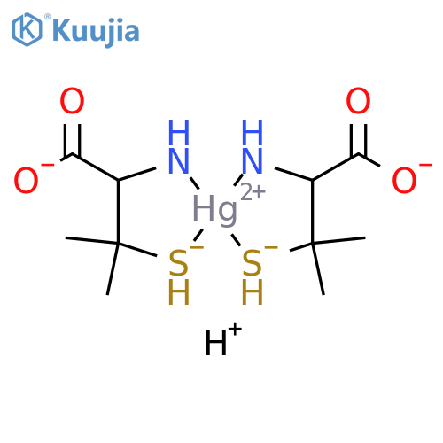 Mercury,bis(3-mercapto-DL-valinato)- (8CI) structure