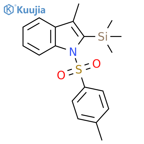 3-Methyl-1-[(4-methylphenyl)sulfonyl]-2-(trimethylsilyl)-1H-indole structure
