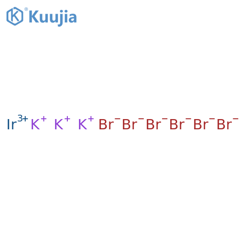 Iridate(3-),hexabromo-, potassium (1:3), (OC-6-11)- structure
