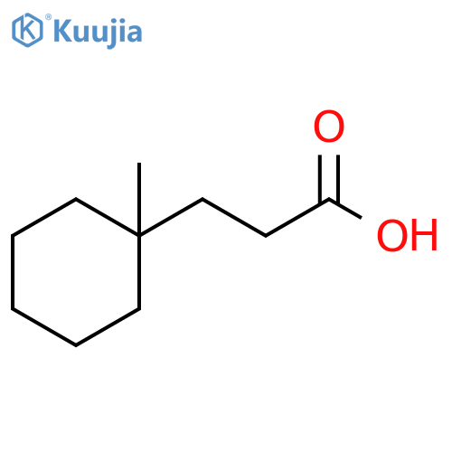 3-(1-Methylcyclohexyl)propanoic acid structure