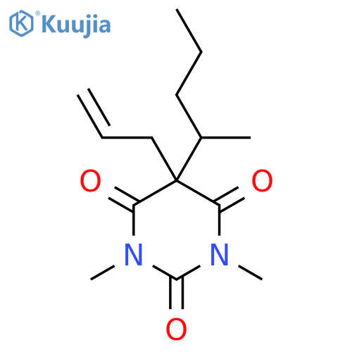 Barbituric acid, 5-allyl-1,3-dimethyl-5-(1-methylbutyl)- structure