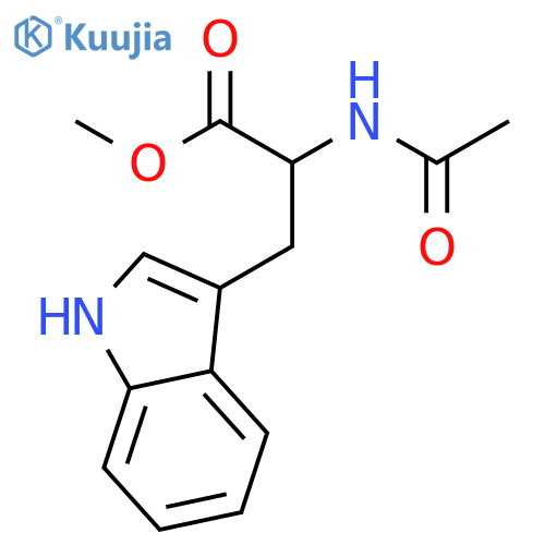 Methyl (2S)-2-Acetamido-3-(1H-indol-3-yl)propanoate structure