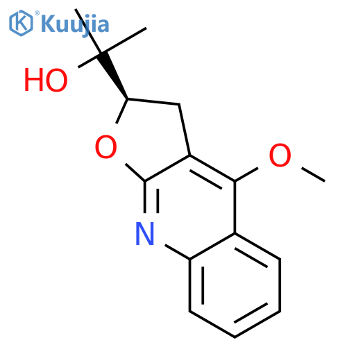 Furo[2,3-b]quinoline-2-methanol,2,3-dihydro-4-methoxy-a,a-dimethyl-, (2S)- structure