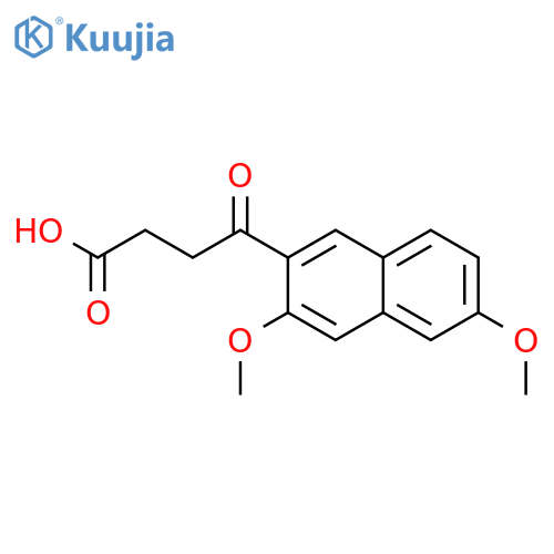 4-(3,6-Dimethoxynaphthalen-2-yl)-4-oxobutanoic acid structure