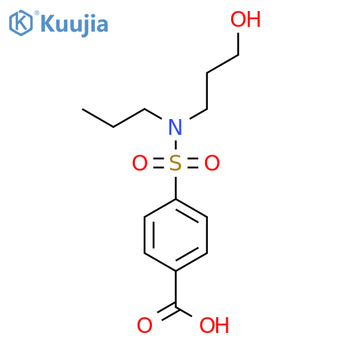 Benzoic acid, 4-[[(3-hydroxypropyl)propylamino]sulfonyl]- structure